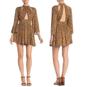 Anthropologie/ RAGA Cut-out Boho Mini Dress LIKE NEW!!